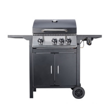 3+1 Burner Gas BBQ Grill Commercial gas bbq grill machine Outdoor Barbecue Bbq Australian Gas Grill with Trolley